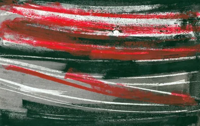 Tormenta en rojo, 2017 (técnica mixta)
