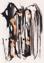 Wabi Sabi, 2018 (tinta y lejía sobre papel)