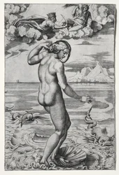 El nacimiento de Venus, c. 1516
