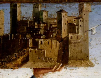 Madonna entronizada y santos, (detalle)