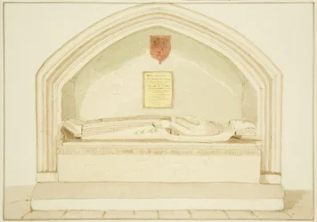Monumento de Robert, Conde de Gloucester, en el pasillo sur de St James