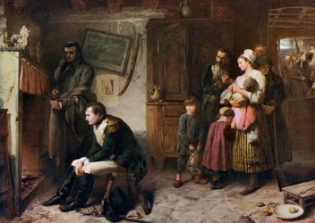 En el camino de Waterloo a París, 1863, 1912