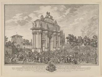 Arco de triunfo de Frantz Stephan, en la entrada a Florencia 1739