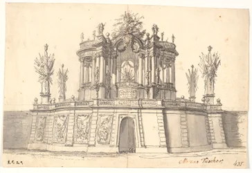 Boceto para decoración con sello de victoria o similar