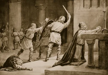 El asesinato de san Canuto en 1086