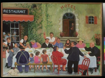 Celebración (óleo sobre lienzo)