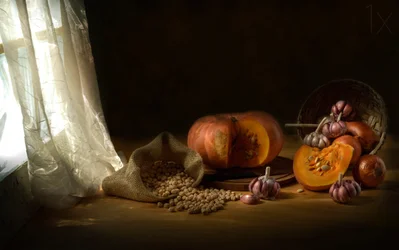 Cosecha de otoño en la cocina