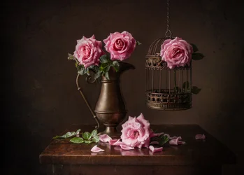 Naturaleza muerta de Moody Rose