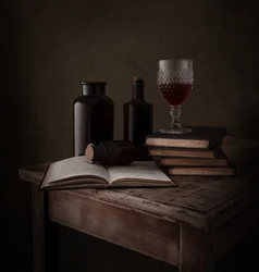 Mesa de estudio de estilo antiguo
