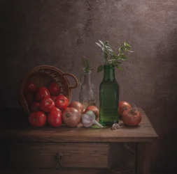 Ingredientes para una cocina rústica