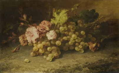 Bodegón con uvas