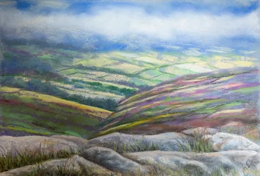 Misty Lake District, 2022 (pastel)