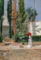 El jardín de la residencia Fortuny