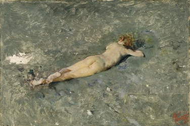 Desnudo en la playa de Portici, 1874