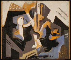 Naturaleza muerta cubista en azul y gris, c.1917
