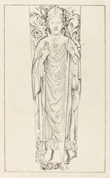 Obispo Wulstan, en la catedral de Worcester