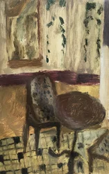 En el restaurante de París, 2019 (óleo sobre papel)