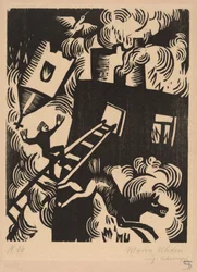 Casa en llamas, 1918