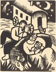 Zíngaros descansando, 1918