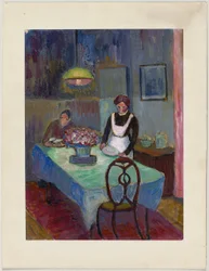 En la casa de Chrustov cerca de St. Prex