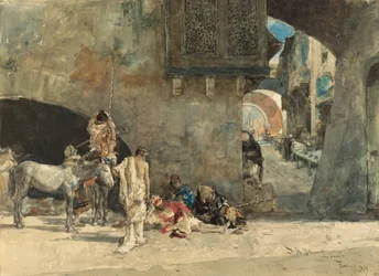 Una calle en Tánger