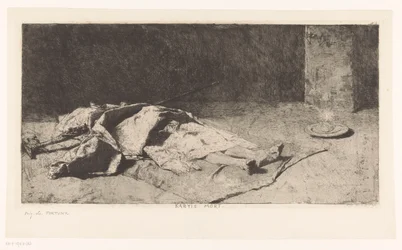 Cadáver de un cabilio Kabyle mort (título sobre el objeto)