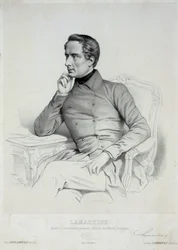 Retrato de Alphonse de Lamartine 1790-1869
