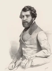Retrato del compositor Federico Ricci 1809-1877, 1844