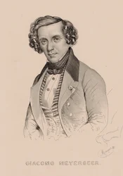 Retrato del compositor Giacomo Meyerbeer, 1791-1864, 1836