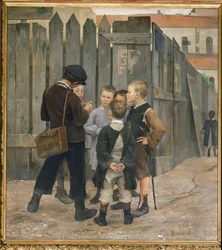 Un meeting (pintura sobre lienzo)