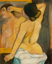 Mujer Desnuda Frente a un Espejo, 1904