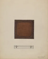 Estuche de medallas de cuero, 1936