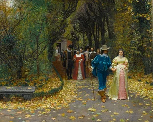 En francés:  Les fiancés Los novios