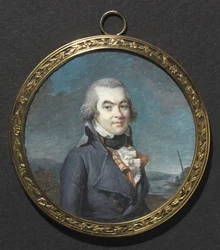 Retrato de un hombre en un paisaje, c. 1795