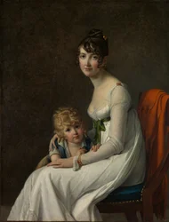 Madame Philippe Panon Desbassayns de Richemont y su hijo, Eugène 1800-1859, 1802