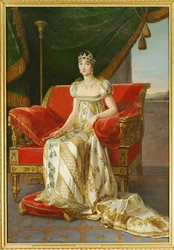 Pauline Bonaparte, hermana de Napoleón I (pintura sobre lienzo)