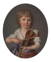 El maestro Henri Gabiou tocando el violín