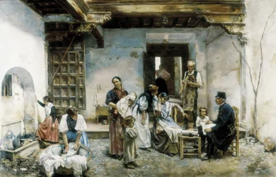 El censo (óleo sobre lienzo)