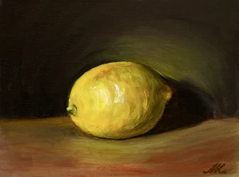 Naturaleza muerta con limones brillantes