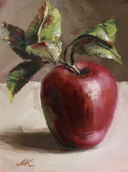Manzana roja brillante