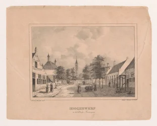 Vista del pueblo en Amerongen Hoogerwerf en el pueblo de Amerongen (título sobre objeto)