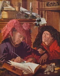 Dos banqueros o usureros, c. 1540, 1939