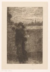 mujer con capa