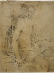 Ángel sentado