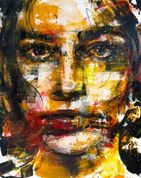 Dreams In Ochre, 2023 (acrílico y óleo sobre lienzo)