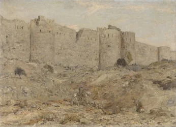 Muro de la ciudad en la India