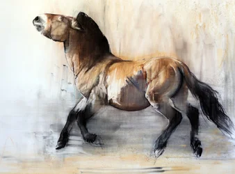 Caballo antiguo (Przewalski en invierno)