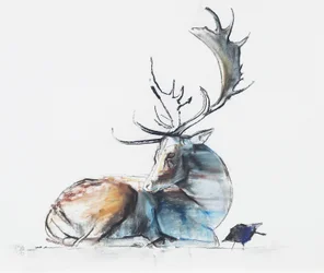 Ciervo y pájaro, 2006