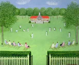 El partido de críquet