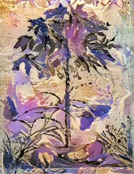 Mariposas y árbol